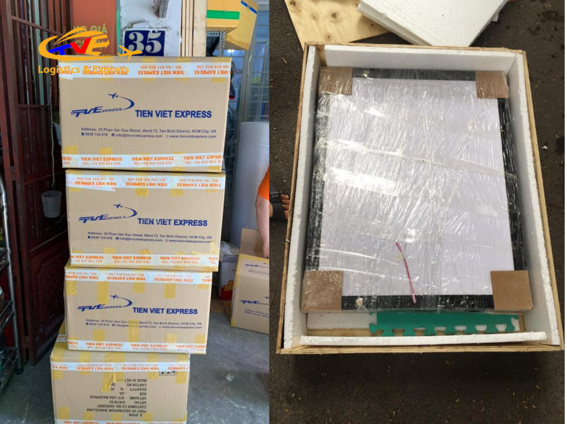 Thủ Tục Gửi Hàng Đi Mỹ Nhanh Chóng Tại Tiến Việt Express Nên đóng gói đúng quy chuẩn để hàng hoá được thông quan nhanh chóng.