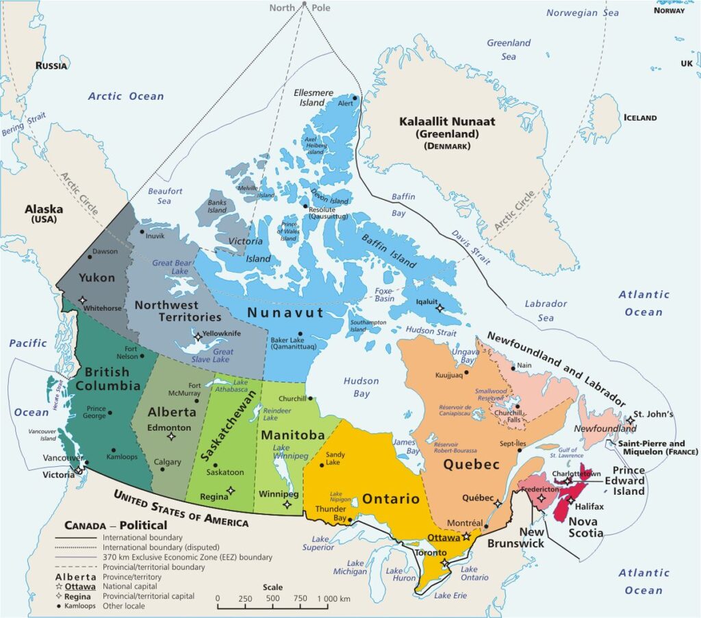 Canada thuộc châu lục nào ? Chi tiết vị trí địa lý của Canada Canada thuộc châu lục nào ? Chi tiết vị trí địa lý của Canada