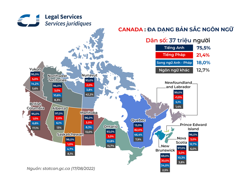 Canada nói tiếng gì? Ngôn ngữ chính thức và các ngôn ngữ khác ở Canada Canada nói tiếng gì? Ngôn ngữ chính thức và các ngôn ngữ khác ở Canada