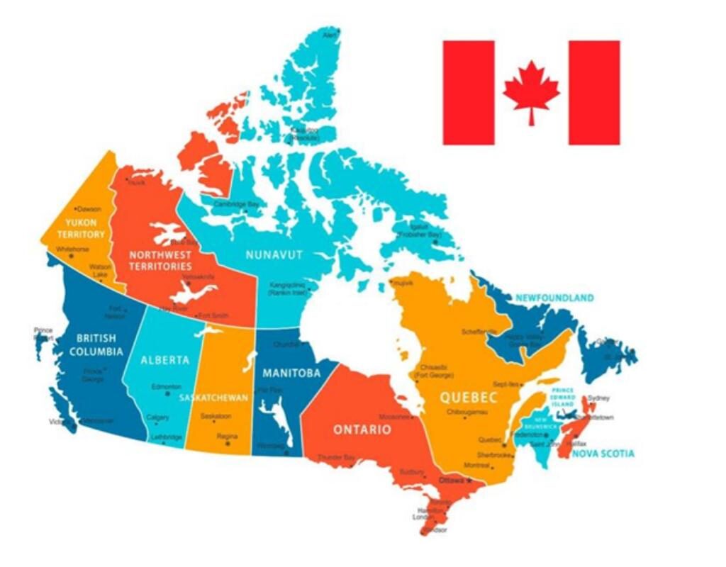 Canada có bao nhiêu tiểu bang? Các tiểu bang của Canada