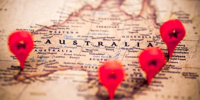 Bản Đồ Nước Australia - Vùng Địa Lý Đa Dạng, Đặc Sắc Bản đồ Australia với diện tích rộng lớn